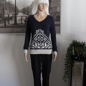 Warm Hollister Sweater S blue pullover TOP gray